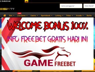 MESIR77 Welcome Bonus 100% New Member